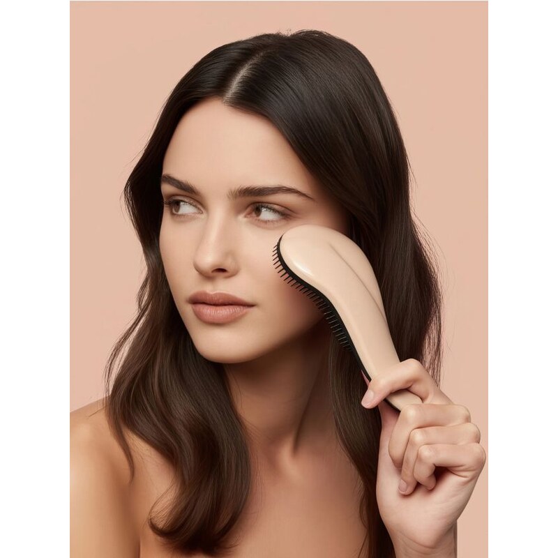 Sinsay - Hrebeň na vlasy s potlačou - krémová 68262108