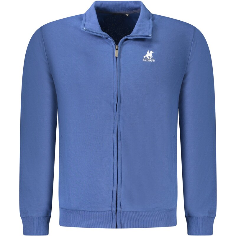 Športová Pánska Mikina so zipsom U.S. GRAND POLO Modrá 68242861