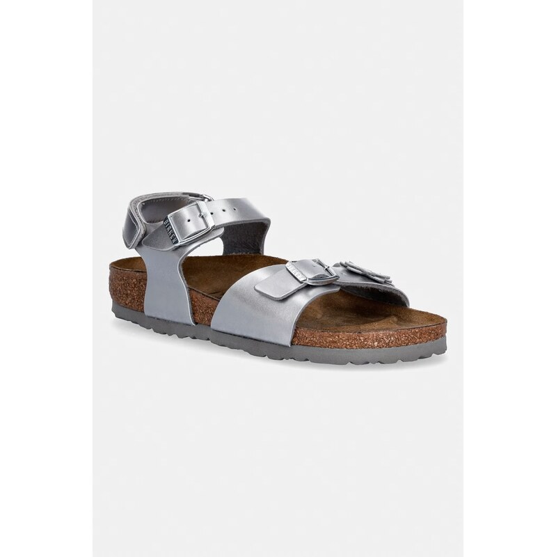 Birkenstock sandále detské kožené Rio AS Kids Flowers 68261575