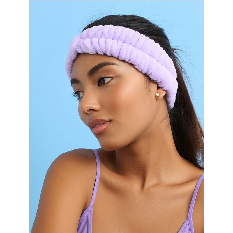 Sinsay - Kozmetická čelenka a pásky na zápästia - levanduľová 68262110