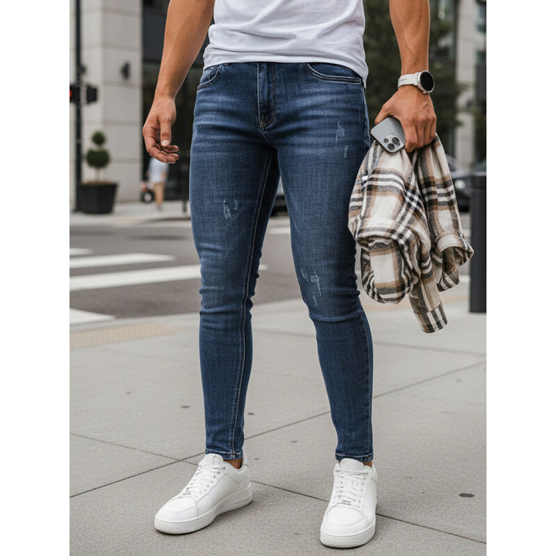 Jeansy męskie slim fit niebieskie FashionStreet UX3457 68262697