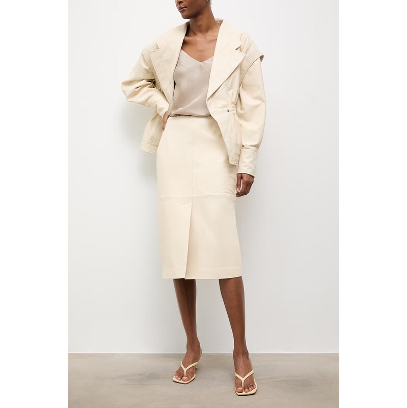 Kožená sukňa s rozparkom Answear.LAB SORA z kolekcie Unscripted 68263064