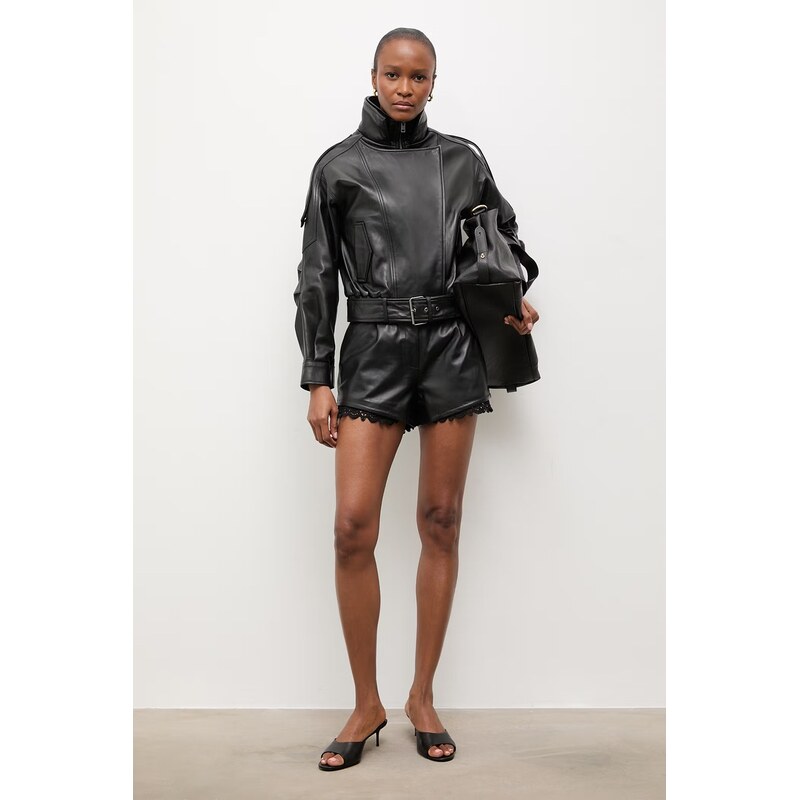 Dámske kožené šortky Answear.LAB EIRA z kolekcie Unscripted 68263225