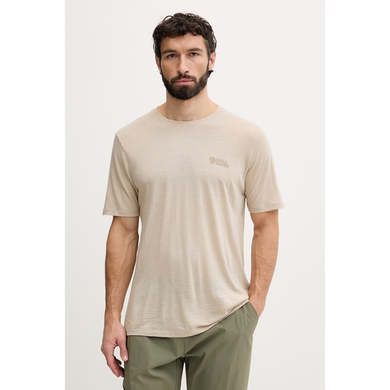 Fjallraven tričko pánske s prímesou vlny Abisko Wool 68263484