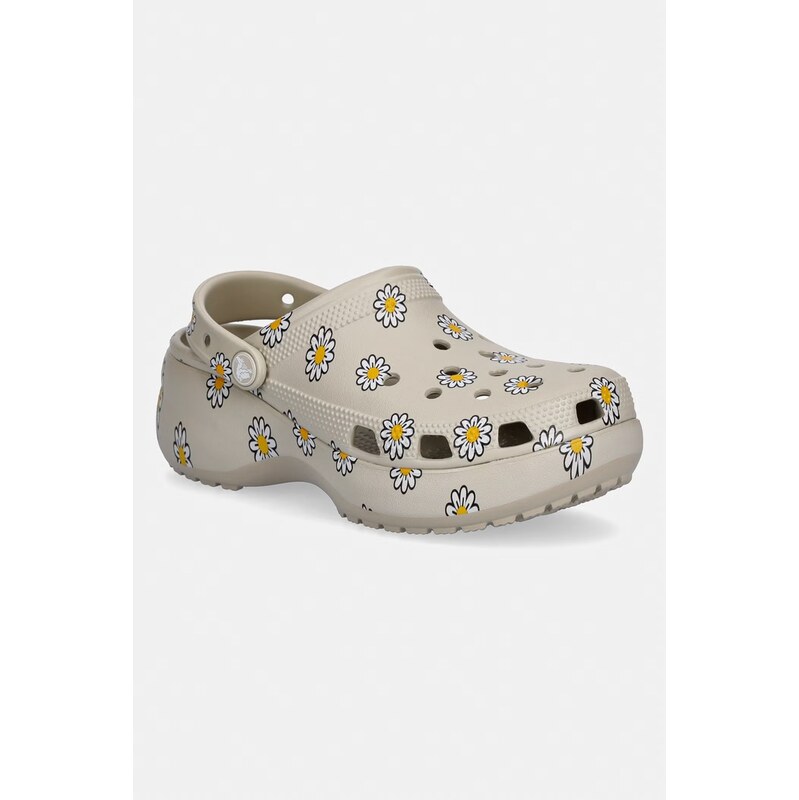 Crocs šľapky na platforme dámske Classic Platform Floral Clog 68263392