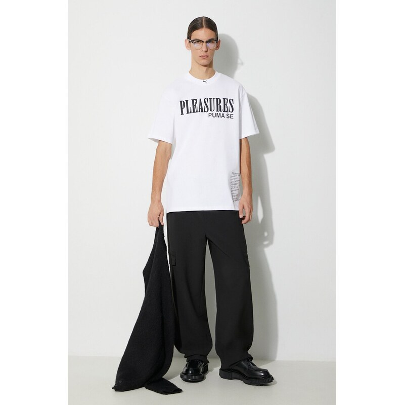 Bavlnené tričko Puma PUMA x PLEASURES Typo Tee 68263505