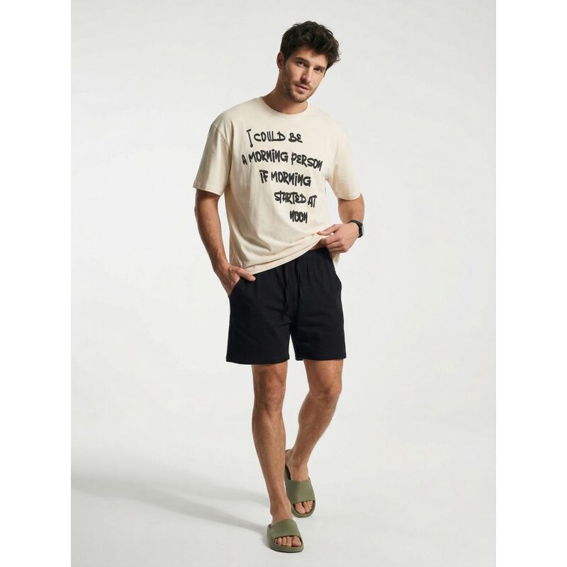 Sinsay - Dvojdielne bavlnené pyžamo s nápisom - viacfarebná 67842281