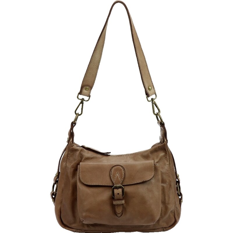 VS Dámská kožená kabelka Scarlet taupe 65857830