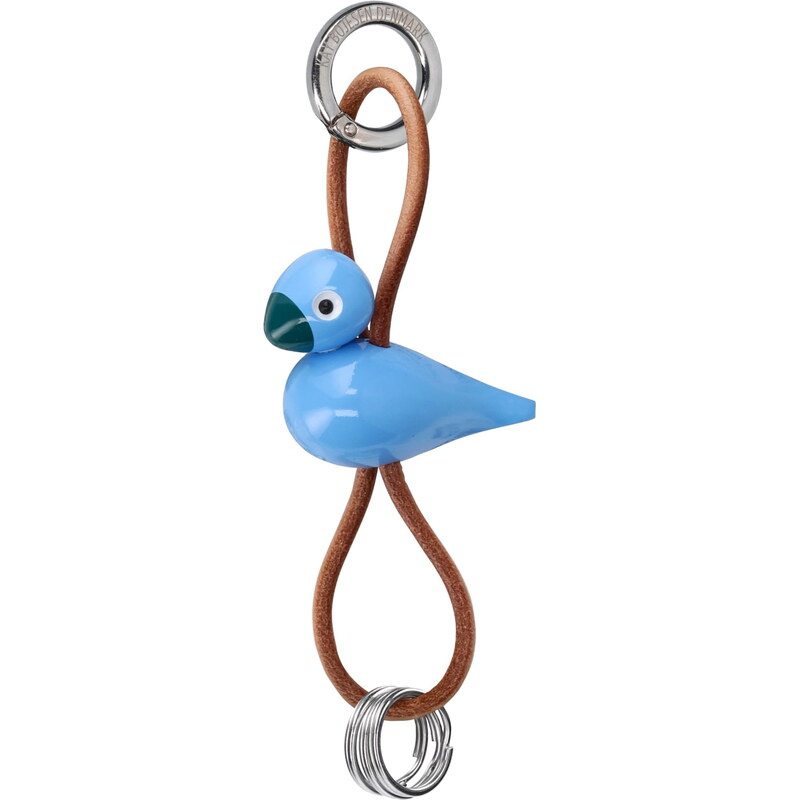 Kay Bojesen Drevená kľúčenka Bird Blue / Silver 68264690