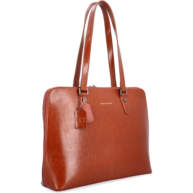 Kožená kabelka cez rameno Noelia Bolger koňaková NB 0057 KO 68265152