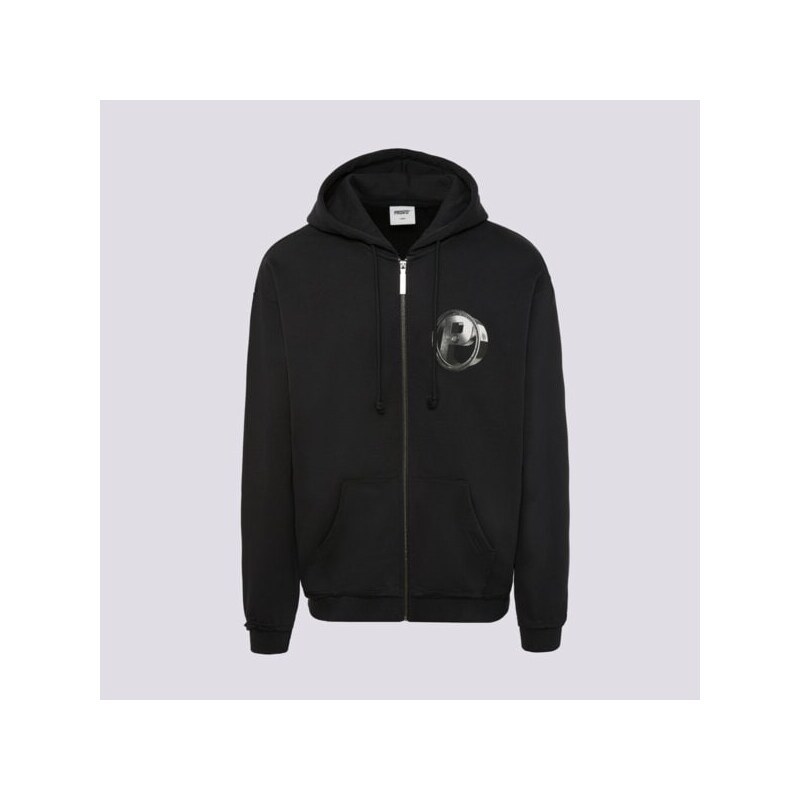 Prosto Mikina S Kapucňou Zip Hoodie P Rim Black Muži Oblečenie Mikiny 68265235