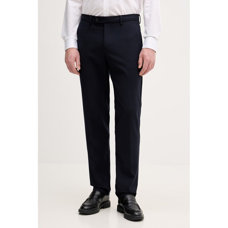 United Colors of Benetton oblekové nohavice pánske s viskózou 68312102