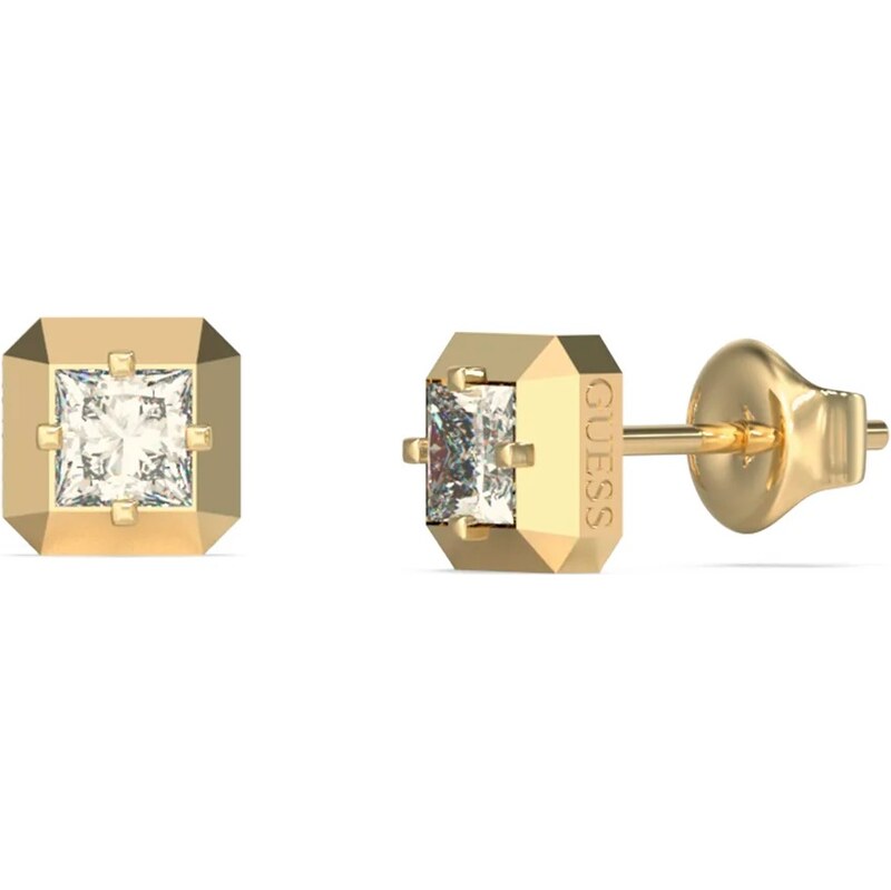 Guess Oslnivé pozlátené náušnice Ace Of Diamonds JUBE06180JWYGT/U 68265723