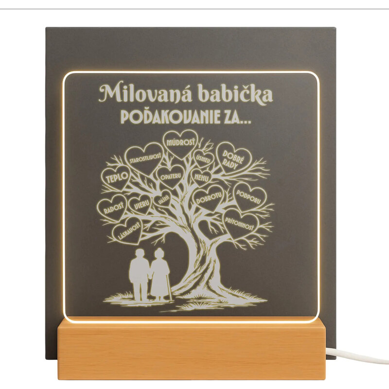E-shop Garibald Milovaná babička – poďakovanie za… - LED lampička s