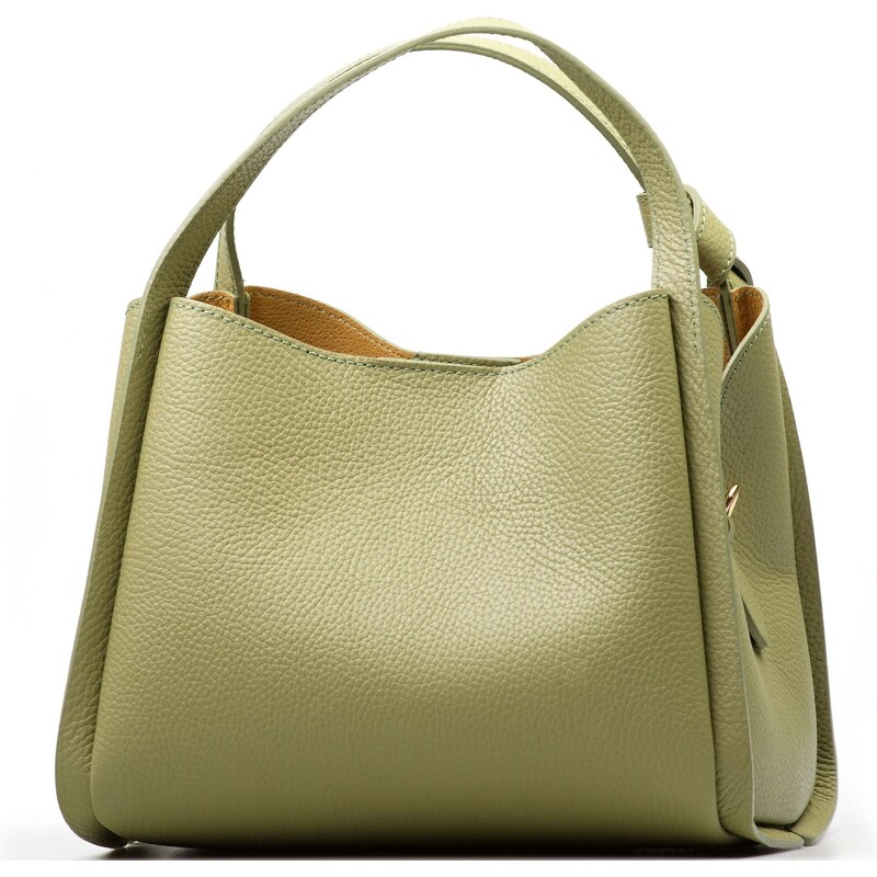 Blaire Kožená kabelka Debora svetlo zelená 68266873