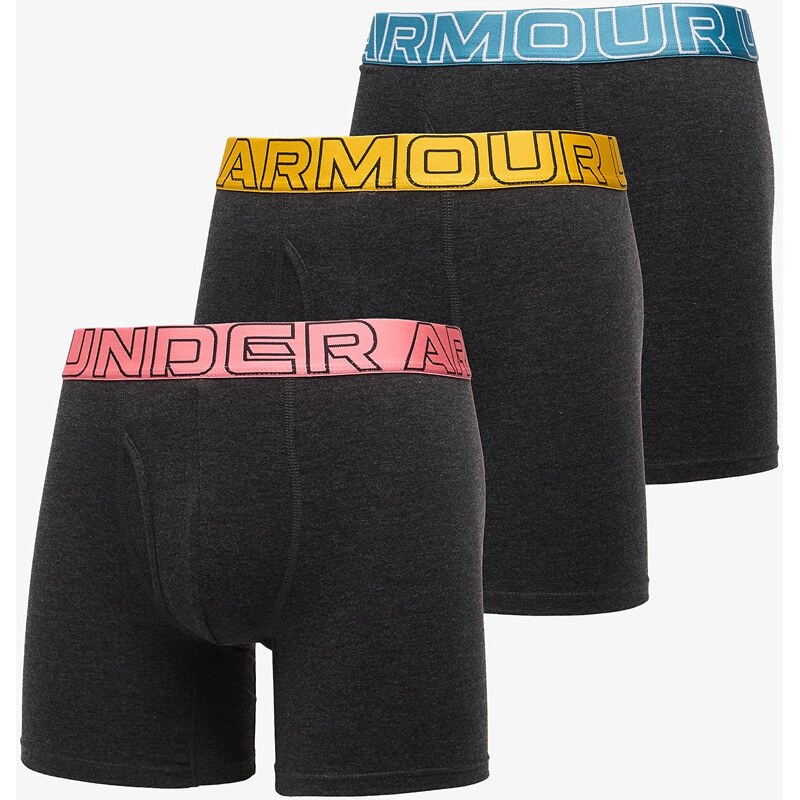 Under Armour Performance Cotton - Solid 6in - 3pk BLACK 68268127