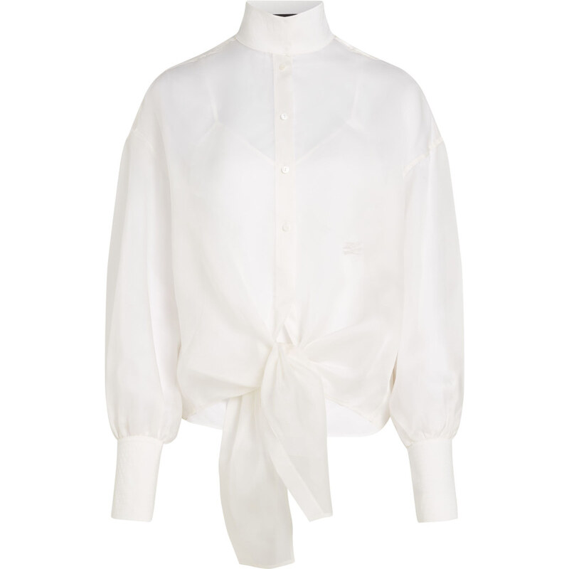 BLÚZKA KARL LAGERFELD STUDIO ORGANZA TIE BLOUSE 68281142