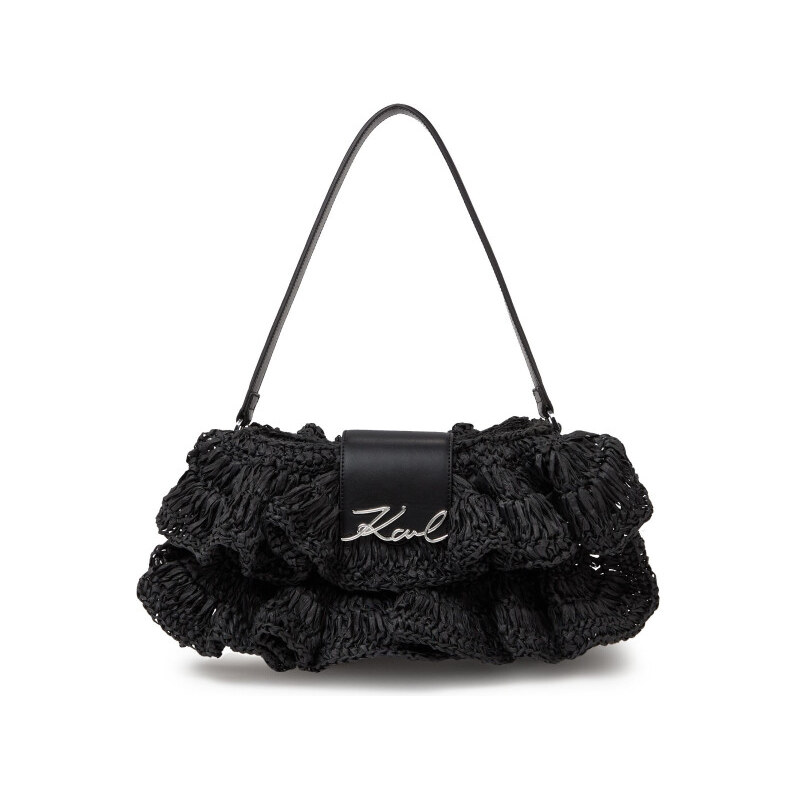 KABELKA KARL LAGERFELD K/SIGNATURE FL SHB RAFFIA RUFF 68281191