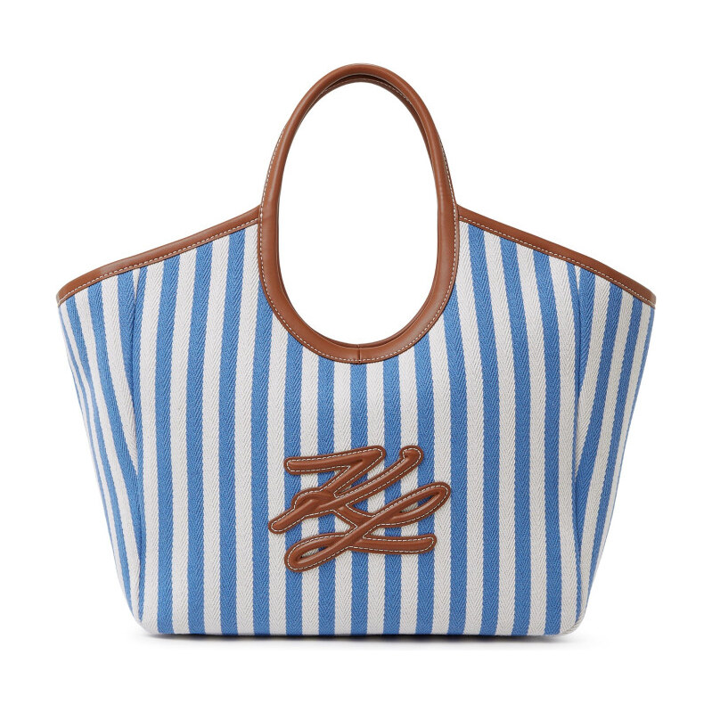 TAŠKA KARL LAGERFELD K/AUTOGRAPH STRIPE CANVAS BAG 68281208