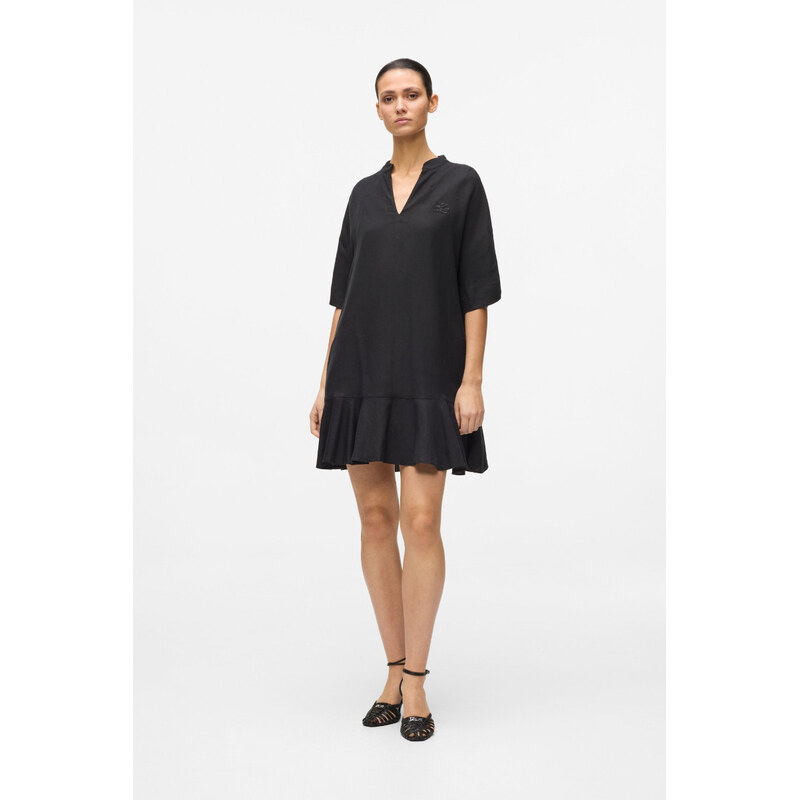 ŠATY KARL LAGERFELD LINEN BLEND SHIFT DRESS 68281162
