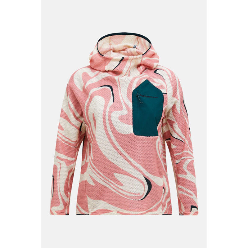 MIKINA PEAK PERFORMANCE FREELIGHT AOP POLARTEC ALPHA HOOD WOMEN 68281124