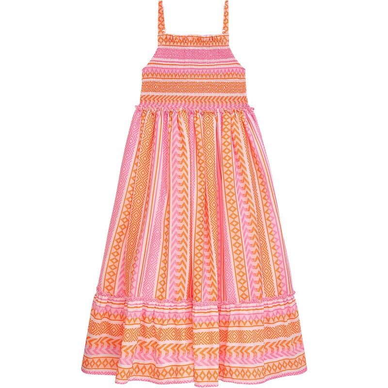 Danamade Šaty oranžová / svetlooranžová / ružová / biela 68293492