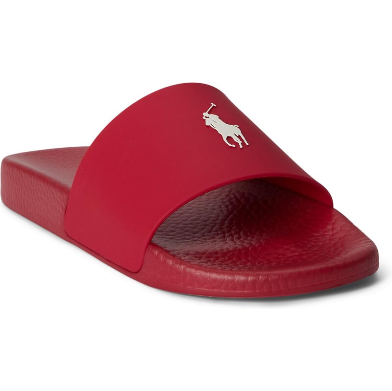 Polo Ralph Lauren Šľapky karmínovo červená / biela 68293531