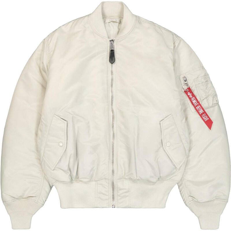 ALPHA INDUSTRIES Prechodná bunda šedobiela 68293541