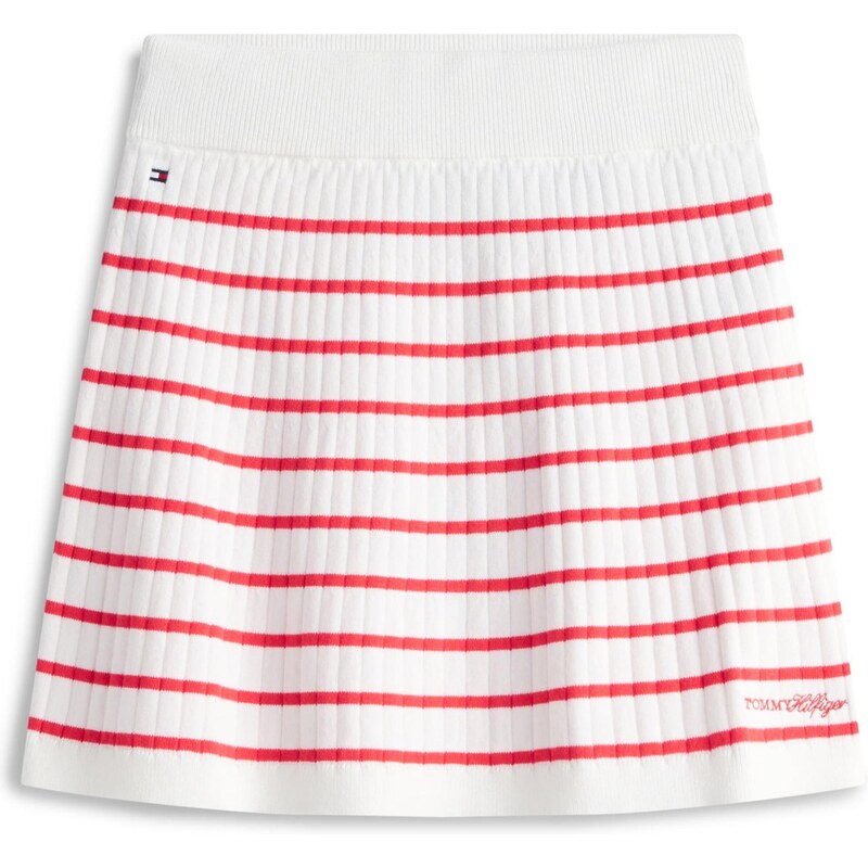 TOMMY HILFIGER Sukňa červená / biela 68293576