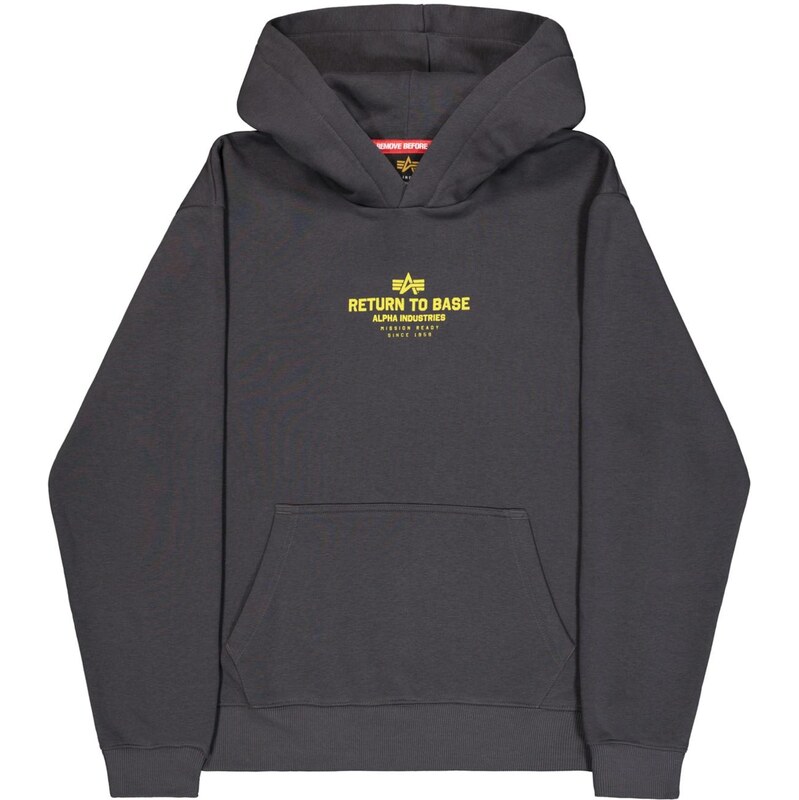 ALPHA INDUSTRIES Mikina Return To Base žltá / tmavosivá 68293818