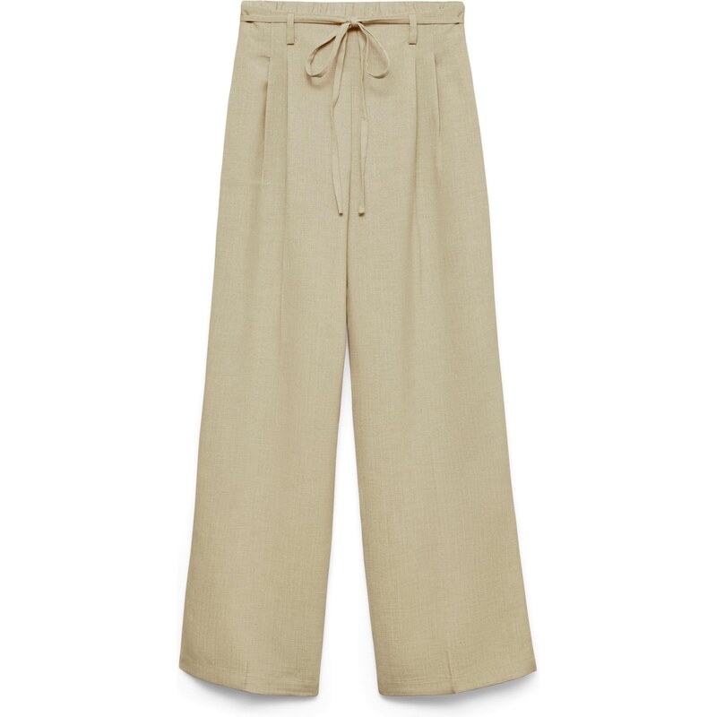 VERO MODA Plisované nohavice VMPITRA béžová 68294038