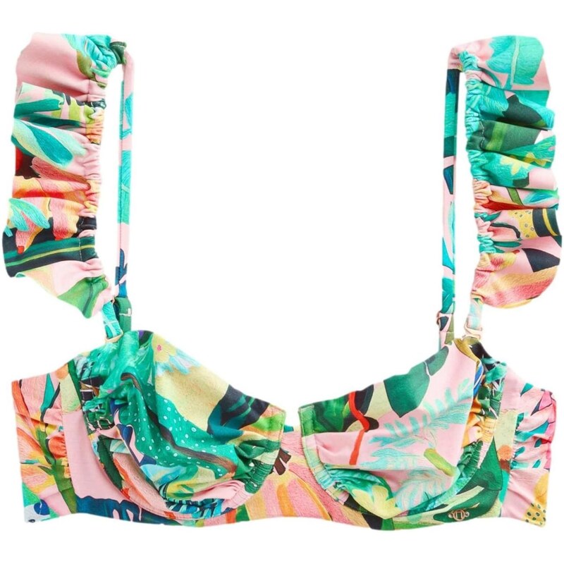 Next Bikinový top tyrkysová / svetložltá / zelená / ružová 68294063