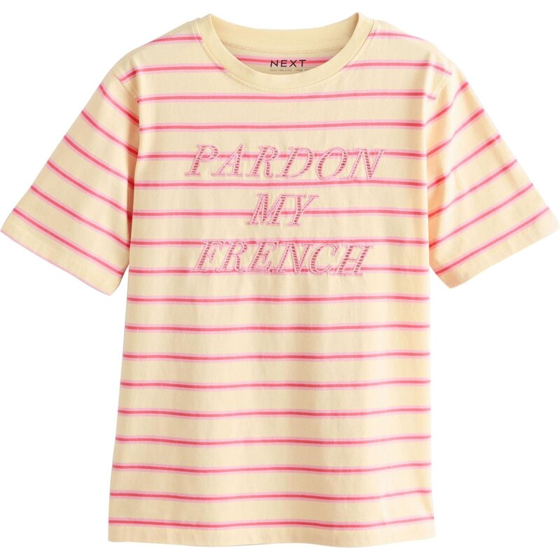 Next Tričko pastelovo žltá / ružová 68294168