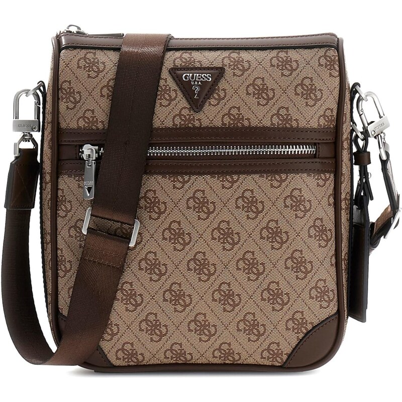 GUESS Taška cez rameno Milano 2 farba ťavej srsti / tmavohnedá 68294218