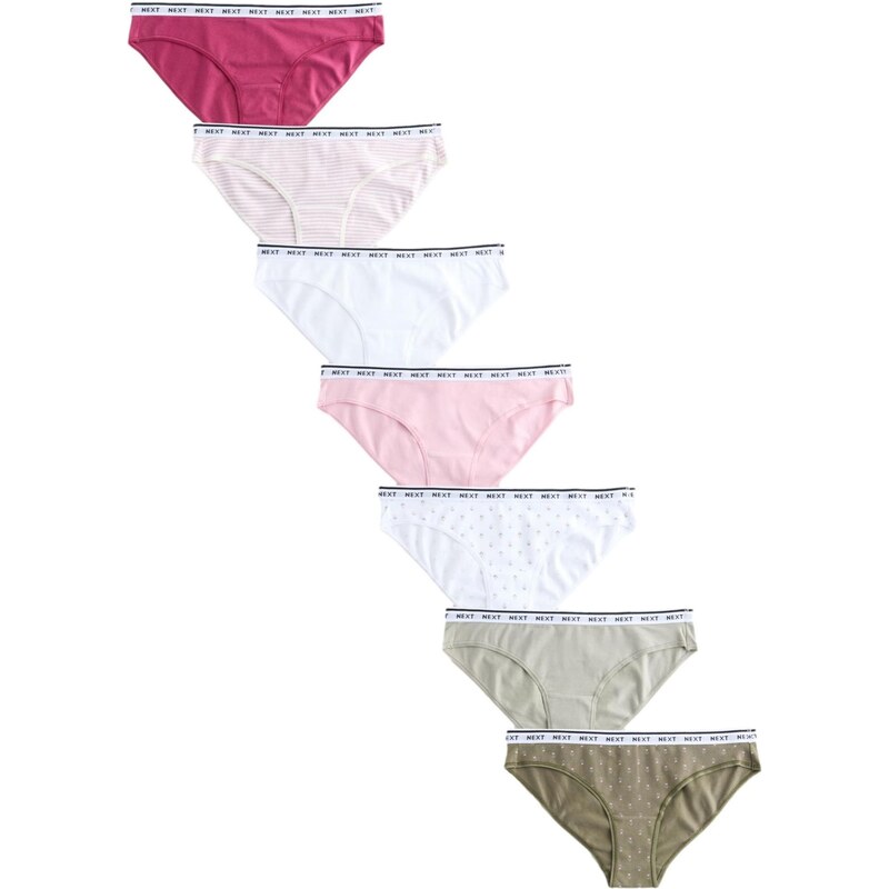 Next Nohavičky olivová / ružová / malinová / biela 68294299