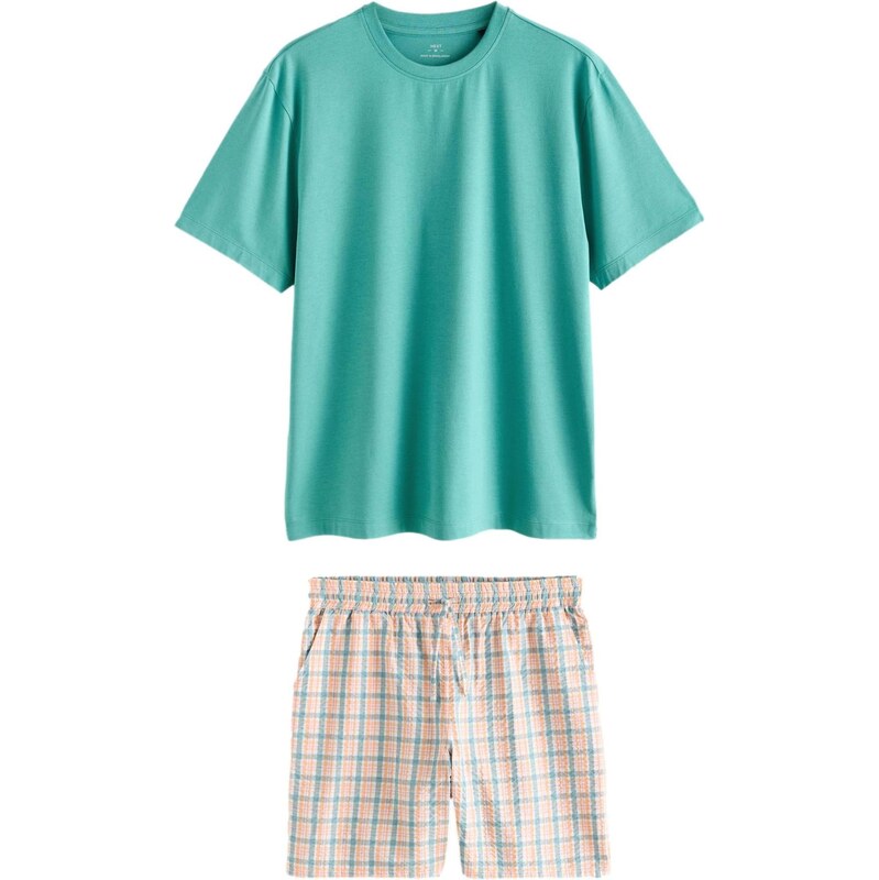 Next Dlhé pyžamo tyrkysová / svetlofialová / oranžová / biela 68294305