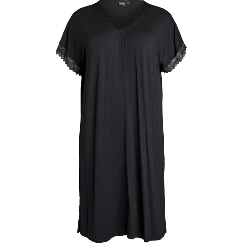 Zizzi Nočná košieľka Mhali čierna 68294335