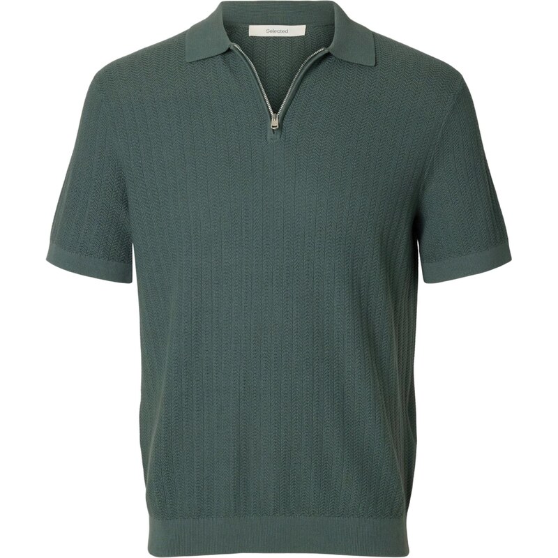SELECTED Sveter SLHCran tmavozelená 68294361