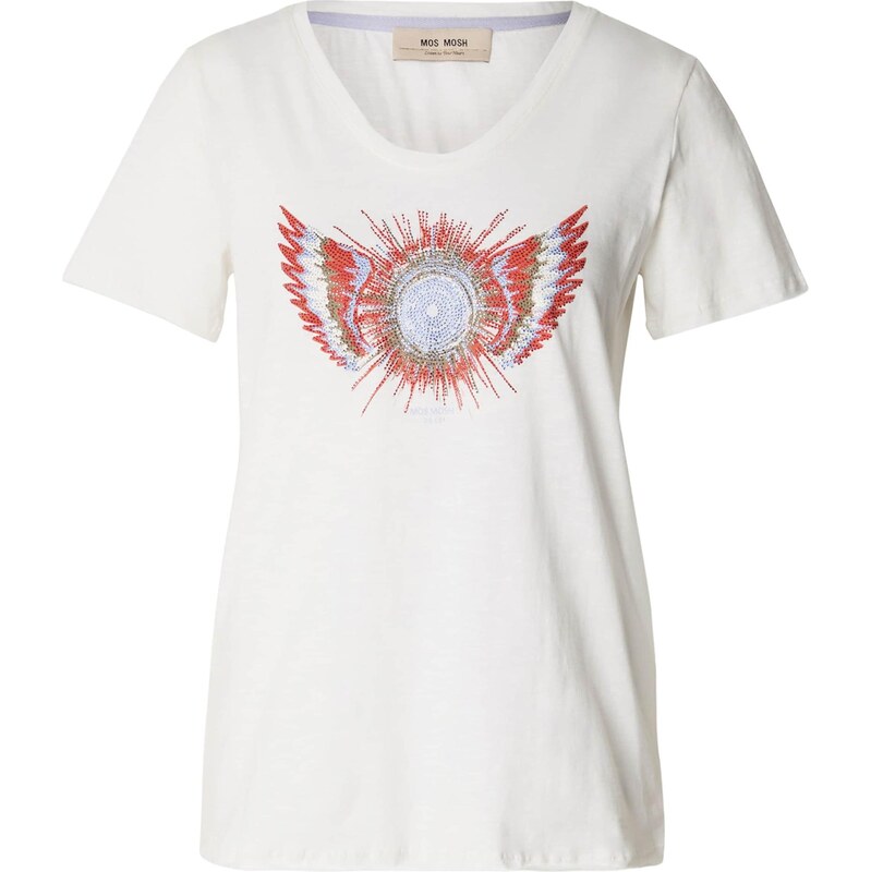 MOS MOSH Tričko MMRomi nebielená / svetlomodrá / hnedá / červená 68294368