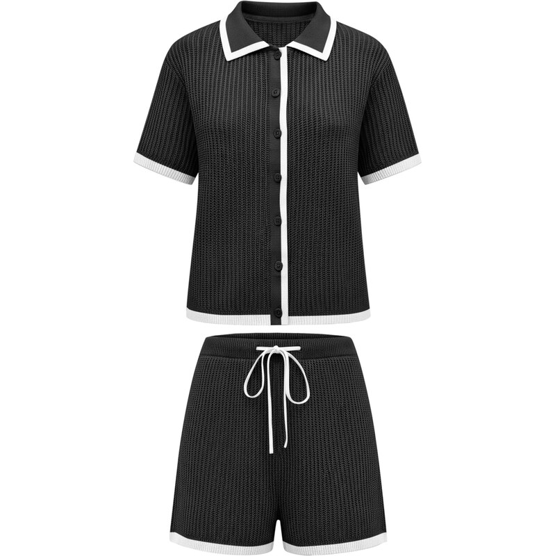 Imily Bela Nohavicový kostým čierna / biela 68294513