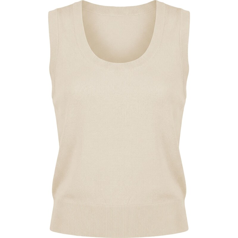 Imily Bela Vyšívaný top béžová 68294585