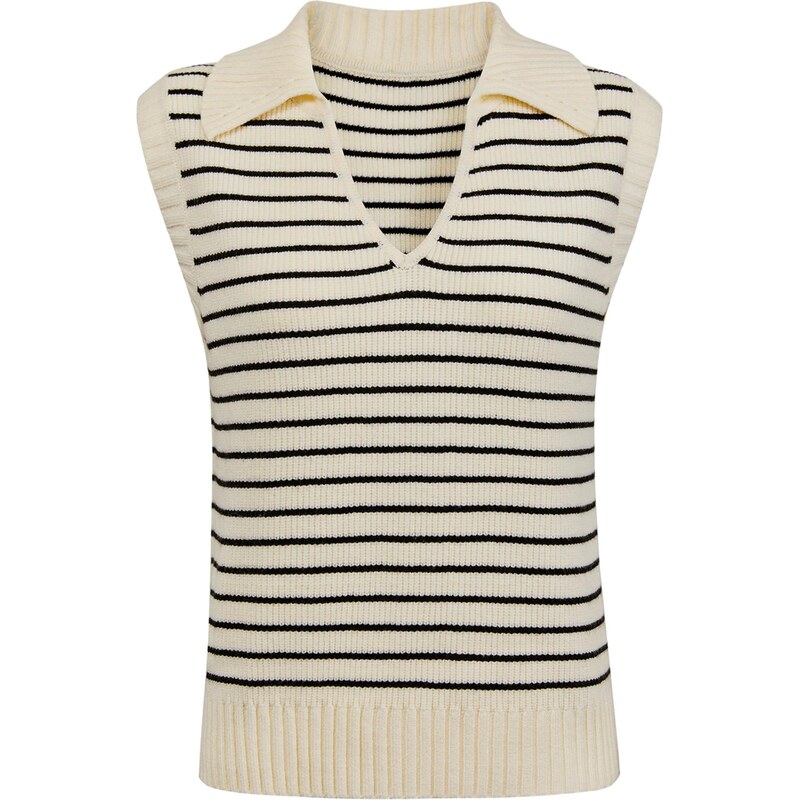 Imily Bela Sveter béžová / čierna 68294619