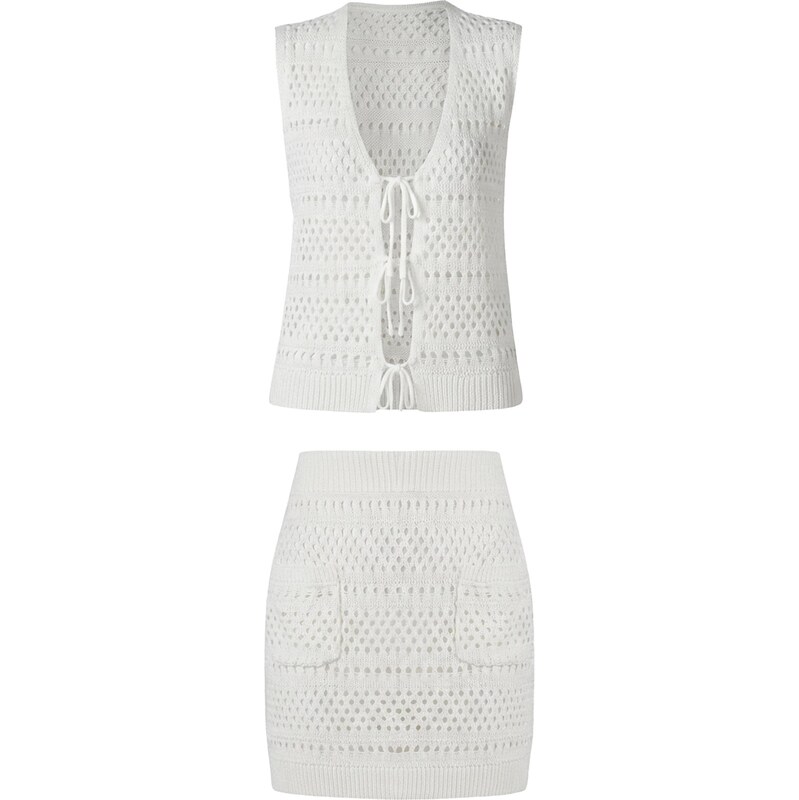 Imily Bela Kostým šedobiela 68294624