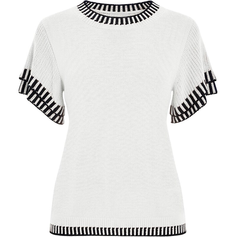 Imily Bela Sveter čierna / biela 68294691