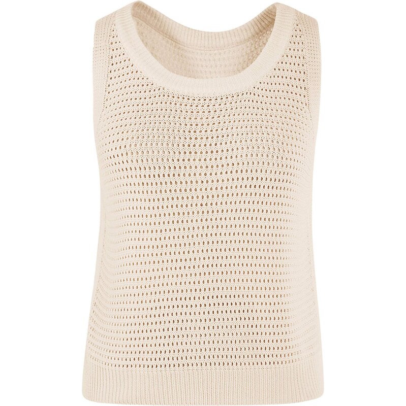 Imily Bela Vyšívaný top béžová 68294661