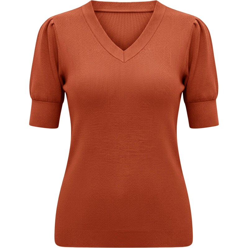 Imily Bela Sveter hrdzavo červená 68294829