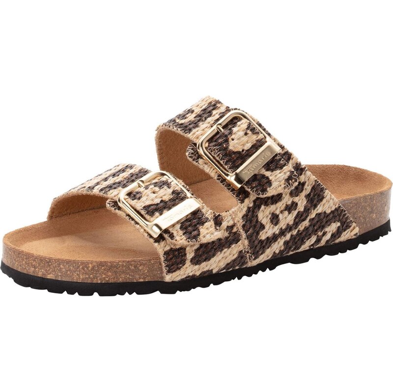 Tamaris Šľapky béžová / čokoládová / čierna 68294947