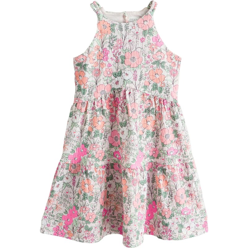 Next Šaty zelená / ružová / biela 68294967