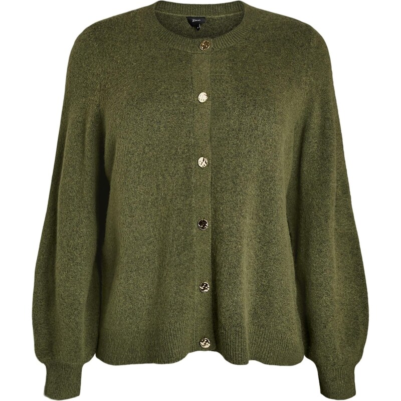 Zizzi Kardigán Cavista zelená melírovaná 68295003