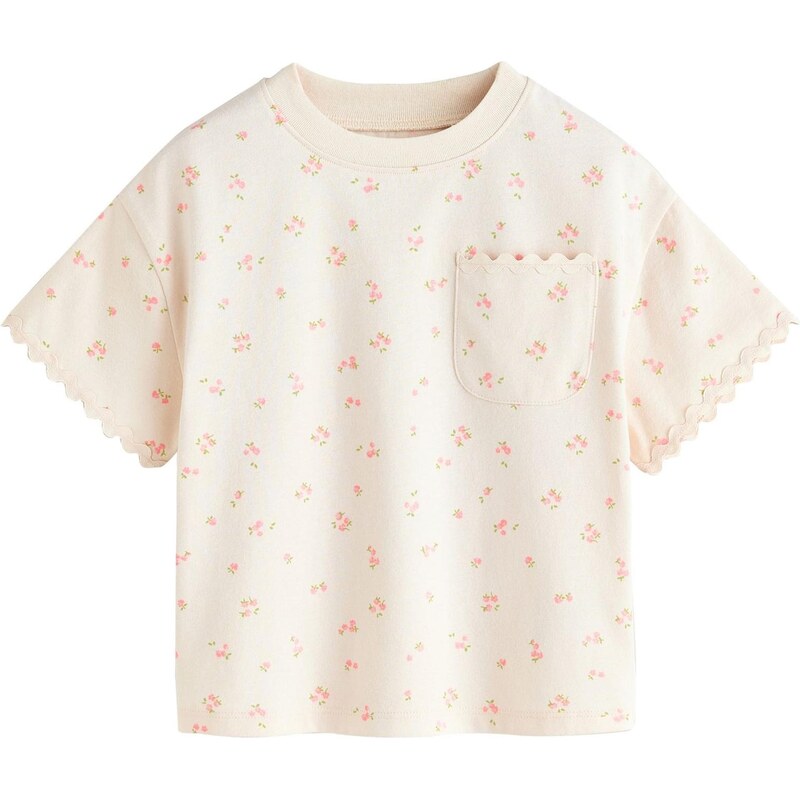 Next Tričko zelená / ružová / svetloružová / biela ako vlna 68295055